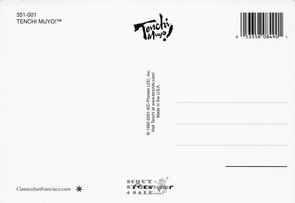 Tenchi Muyo Postcard by Classico San Francisco #351-001