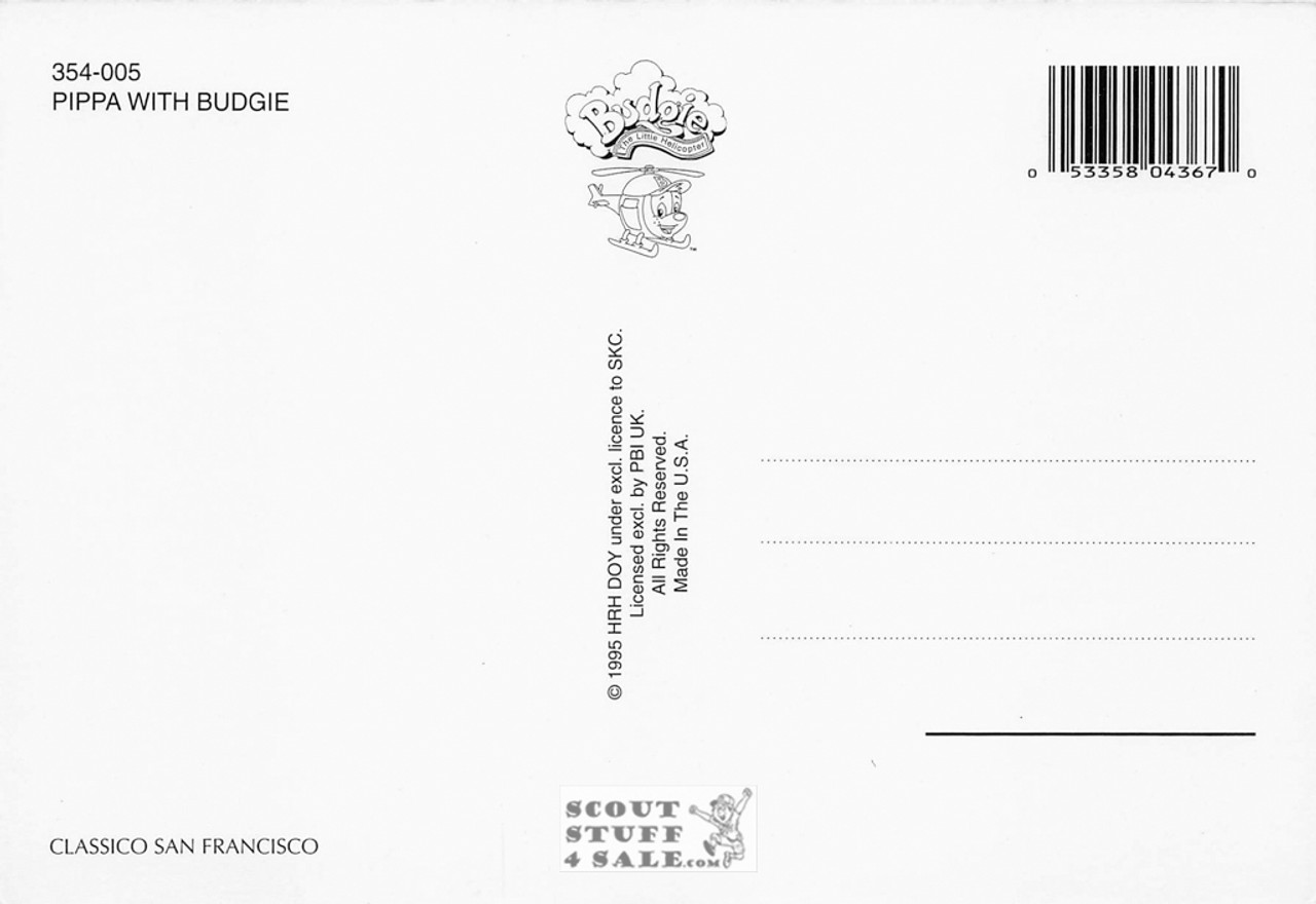 Budgie Cartoon Postcard by Classico San Francisco #354-005
