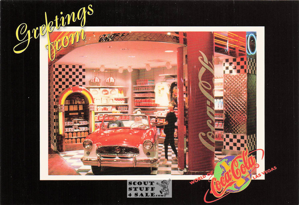 World Coca Cola Las Vegas Postcard by Classico San Francisco #374-008
