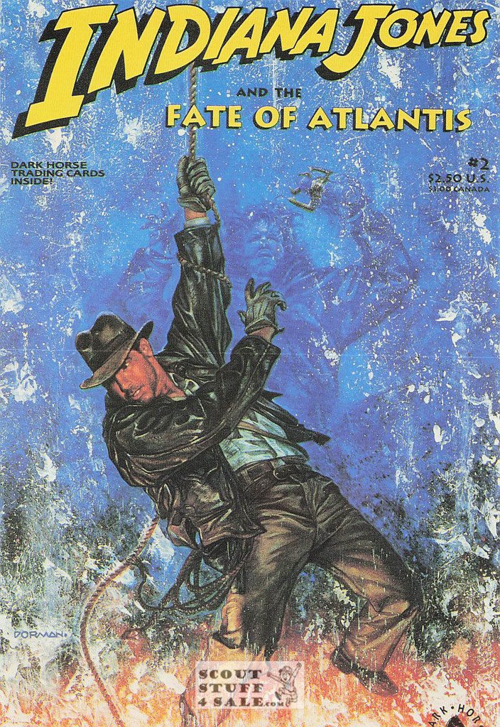 Indiana Jones Fate of Atlantis Postcard by Classico San Francisco #375-002