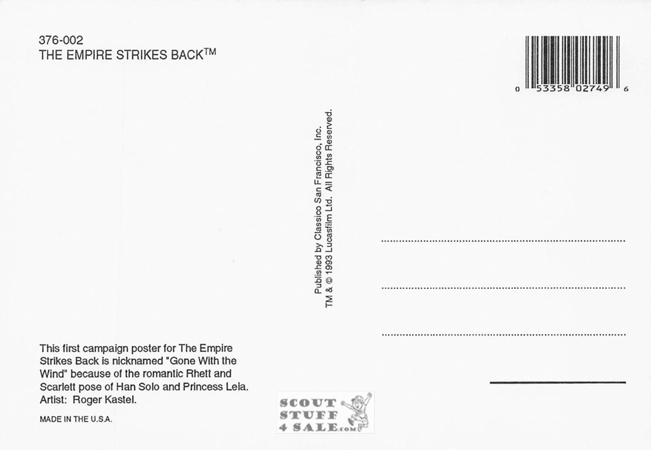 Empire Strikes Back Star Wars Concept Art Postcard by Classico SF #376-002