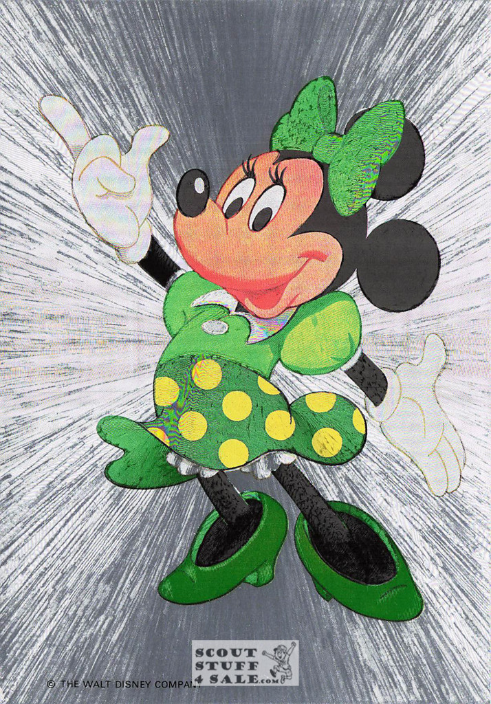 Minnie Mouse Metallic Cartoon Postcard Walt Disney by Classico SF #406-824