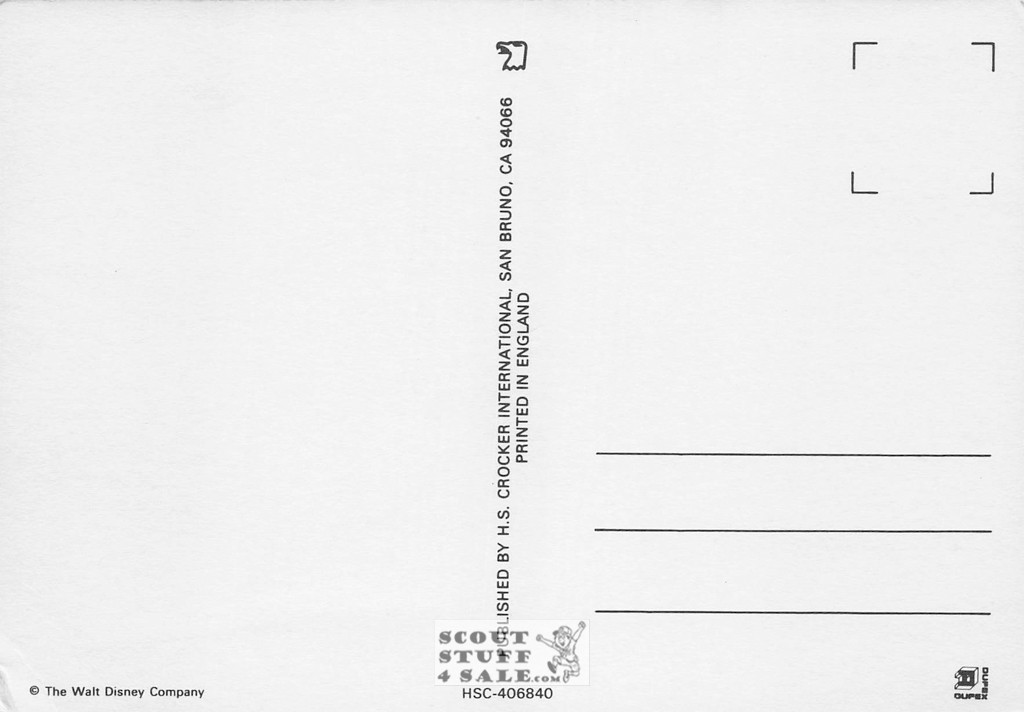 Bambi Metallic Cartoon Postcard Walt Disney by Classico SF #406-840