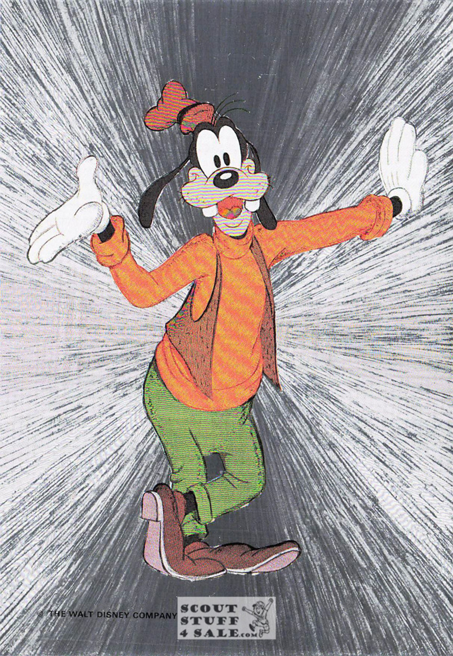 Goofy Metallic Cartoon Postcard Walt Disney by Classico SF #406-885