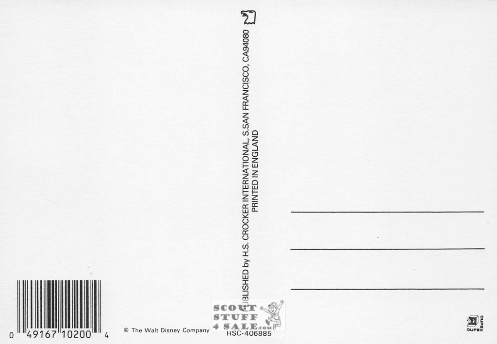 Goofy Metallic Cartoon Postcard Walt Disney by Classico SF #406-885