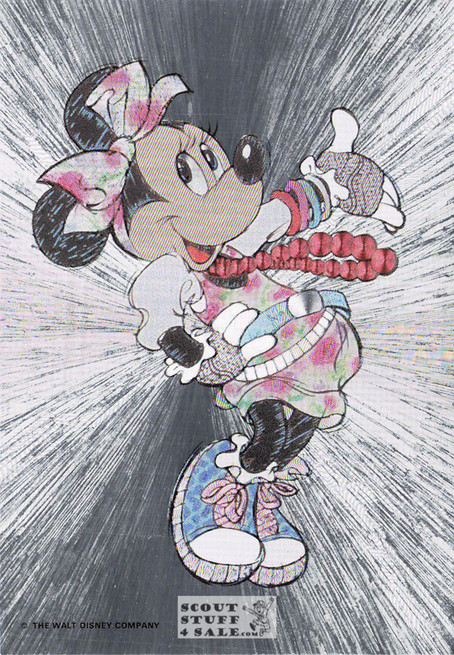 Minnie Mouse Metallic Cartoon Postcard Walt Disney by Classico SF #406-909