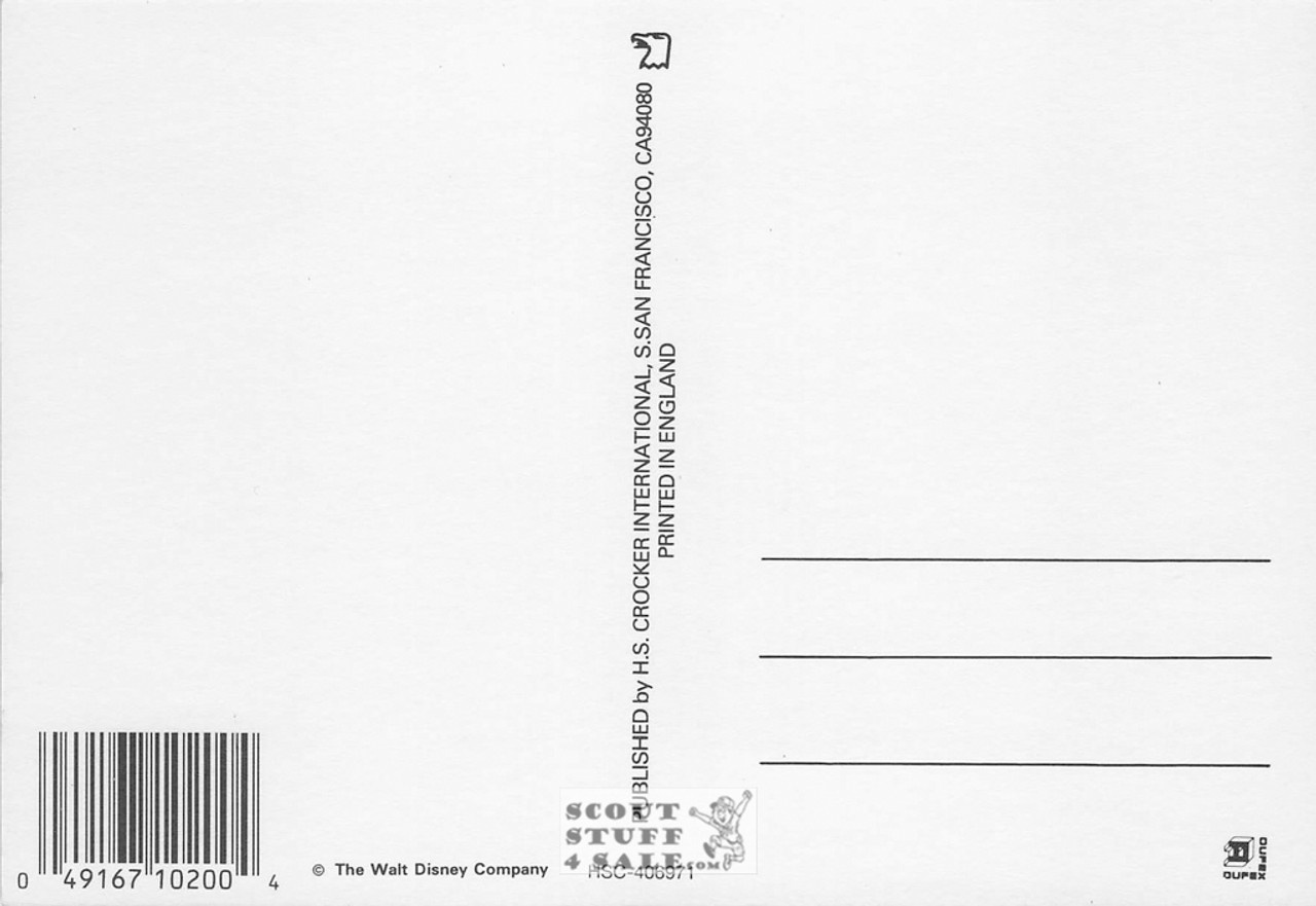 Mickey Mouse Fantasia Metallic Cartoon Postcard Walt Disney Classico #406-971