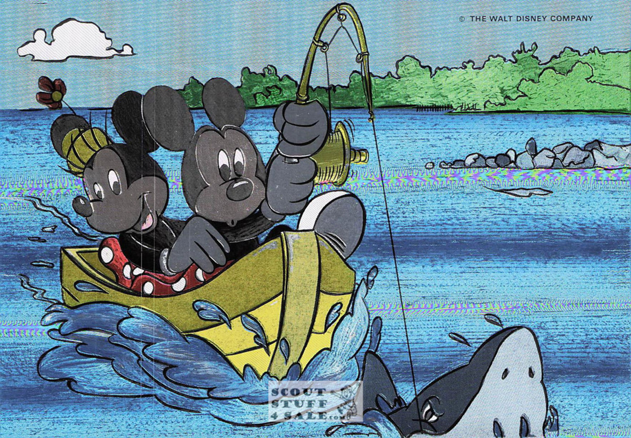 Mickey & Minnie Metallic Cartoon Postcard Walt Disney by Classico SF #406-973