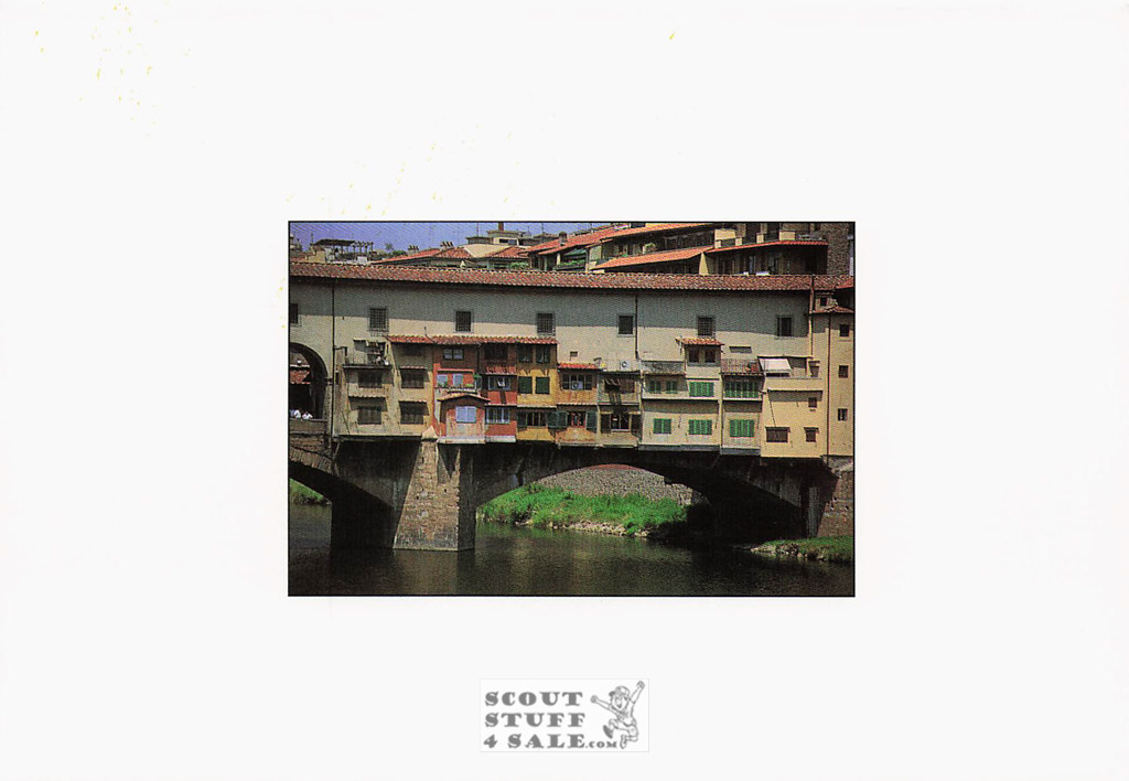 Ponte Vecchio Florence Italy Seven Seas Cruise Lines Postcard #459-070