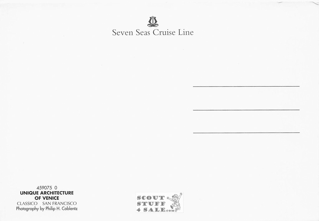 Architecture of Venice Seven Seas Cruise Lines Postcard, Classico #459-075