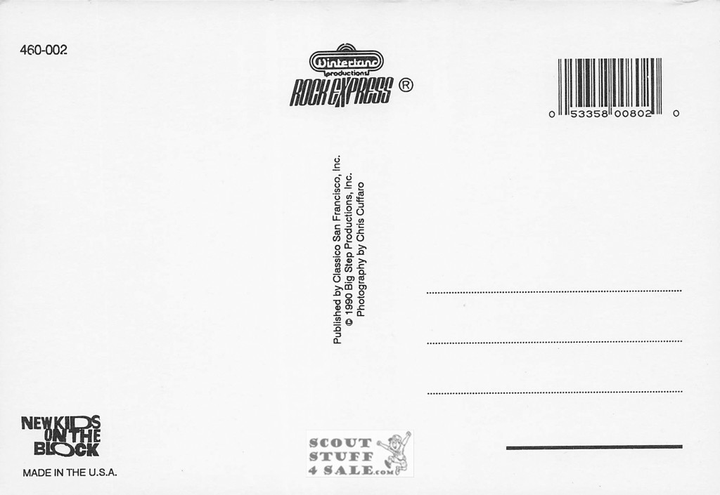 New Kids on the Block Postcard by Classico San Francisco #460-002