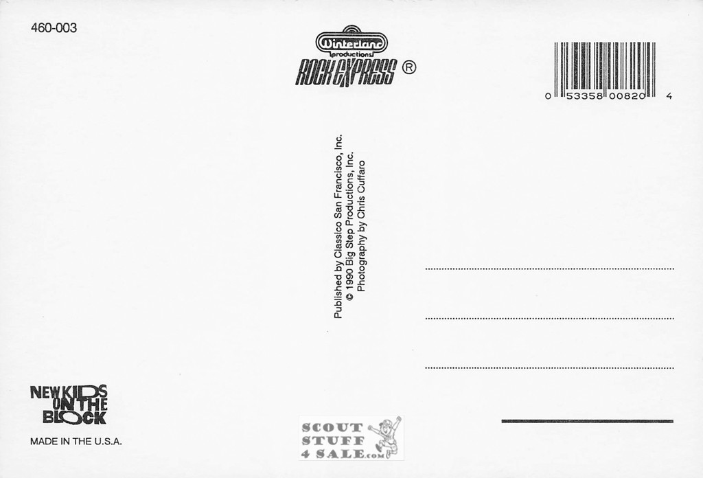 New Kids on the Block Postcard by Classico San Francisco #460-003