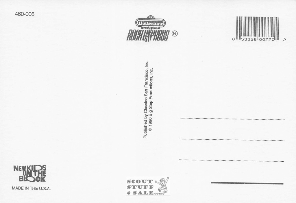 New Kids on the Block Postcard by Classico San Francisco #460-006