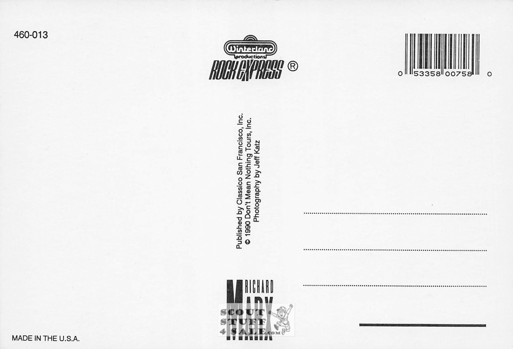 Richard Marx Postcard by Classico San Francisco #460-013