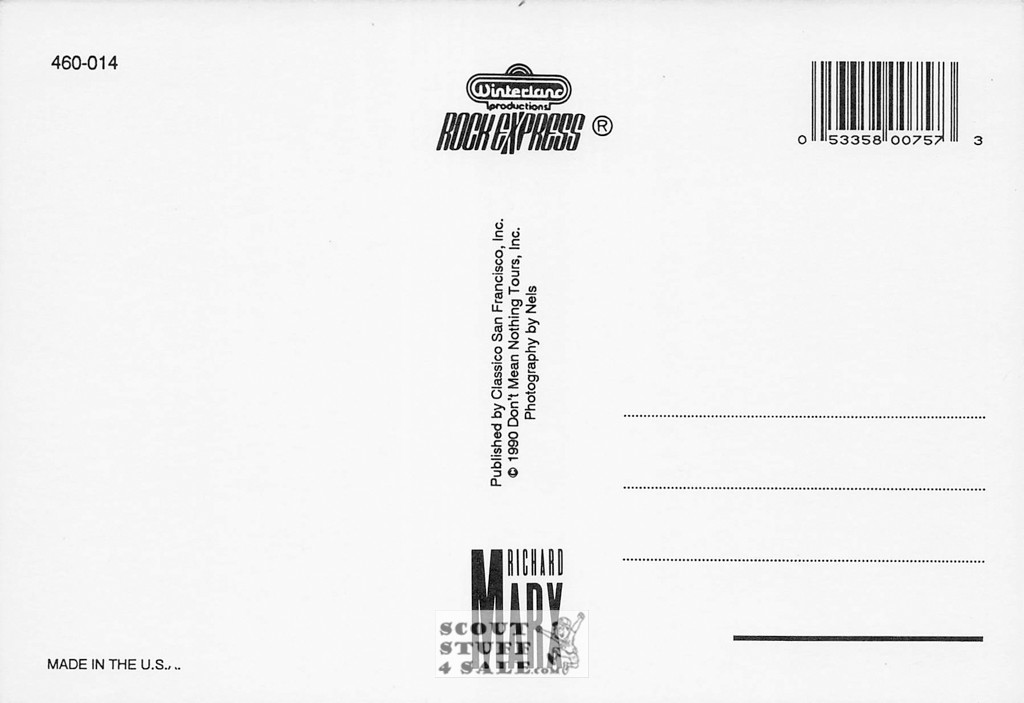 Richard Marx Postcard by Classico San Francisco #460-014