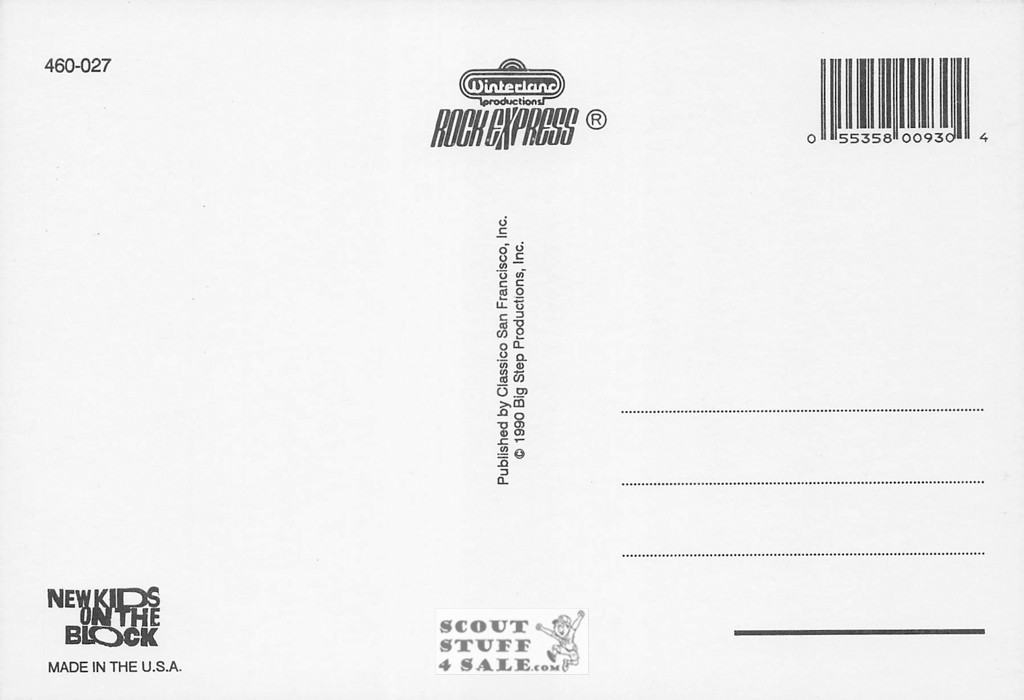 New Kids on the Block Postcard by Classico San Francisco #460-027