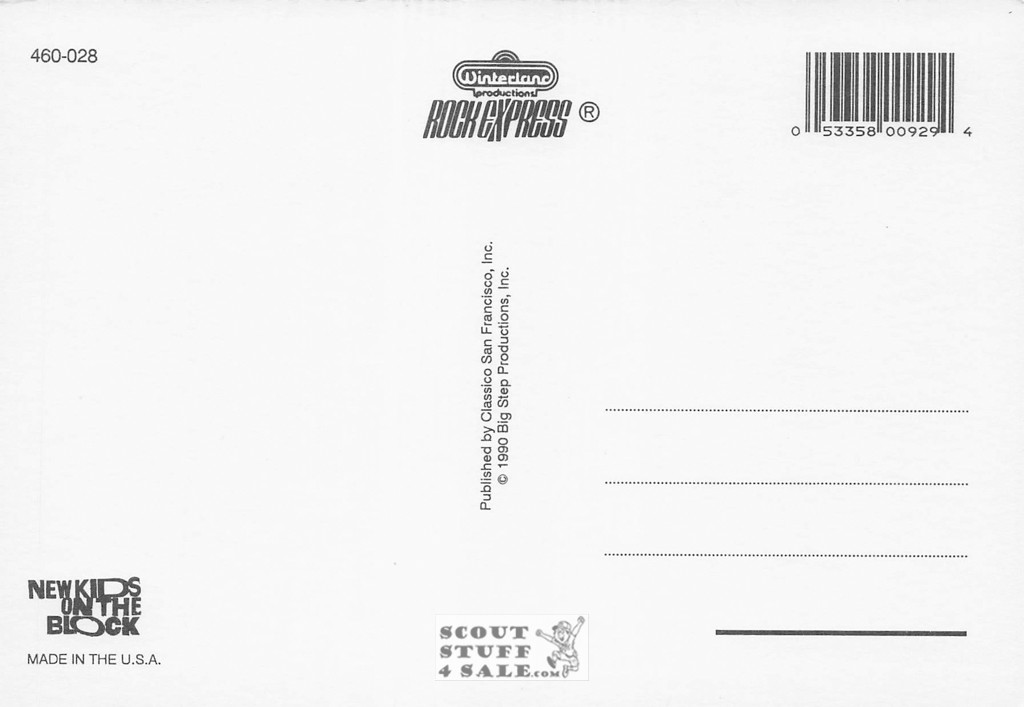 New Kids on the Block Postcard by Classico San Francisco #460-028