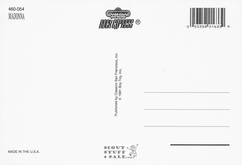 Madonna Postcard by Classico San Francisco #460-054