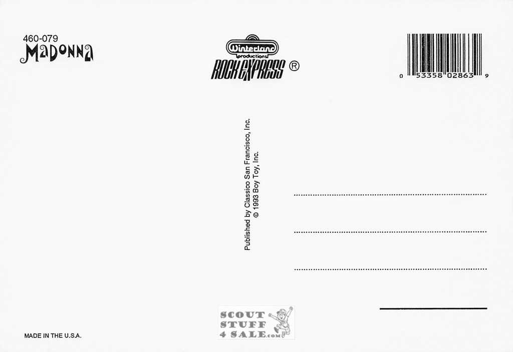 Madonna Postcard by Classico San Francisco #460-079