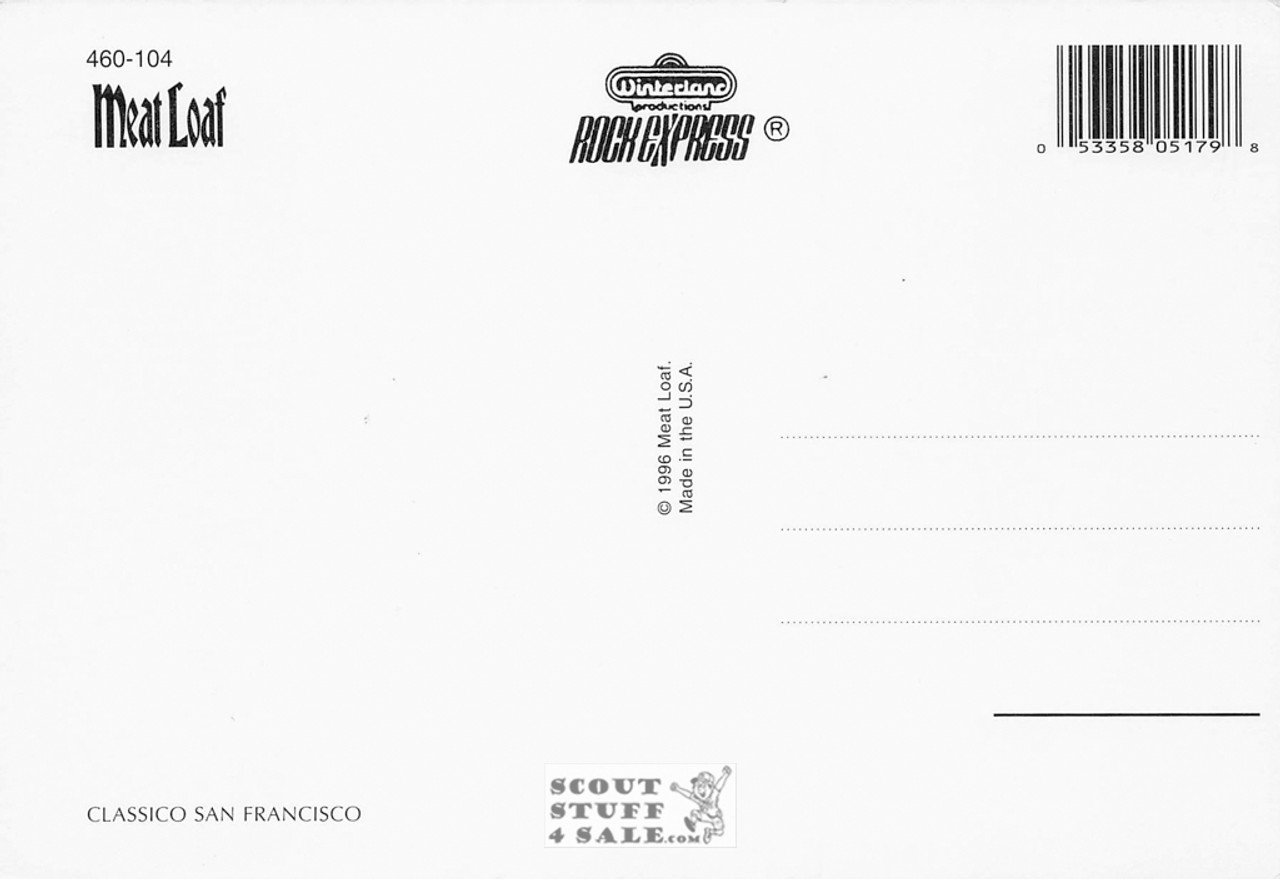 Meatloaf Postcard by Classico San Francisco #460-104