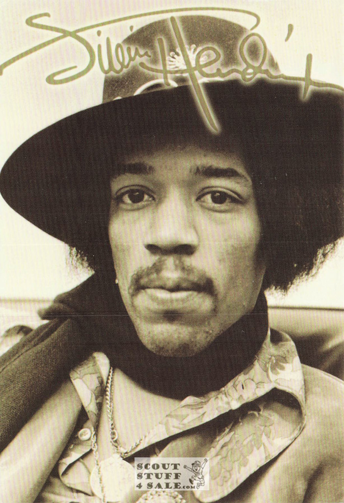 Jimi Hendrix Postcard by Classico San Francisco #460-117