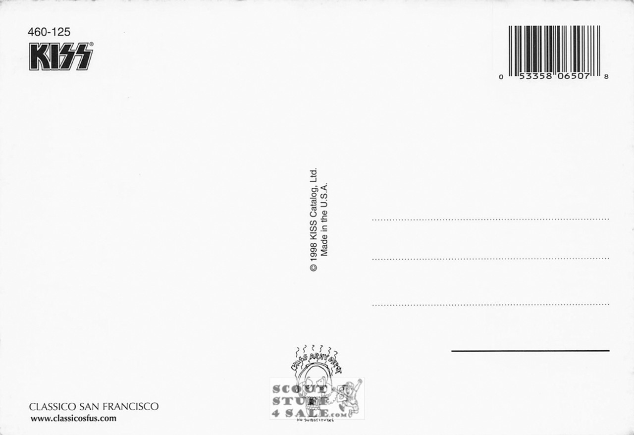 KISS Postcard by Classico San Francisco #460-125
