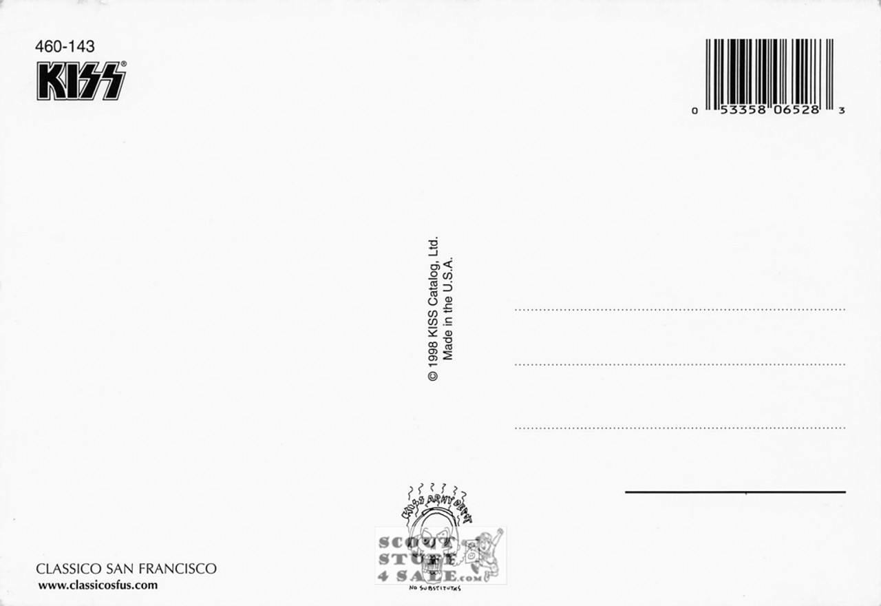 KISS Postcard by Classico San Francisco #460-143