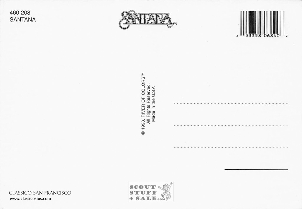 Santana Postcard by Classico San Francisco #460-208