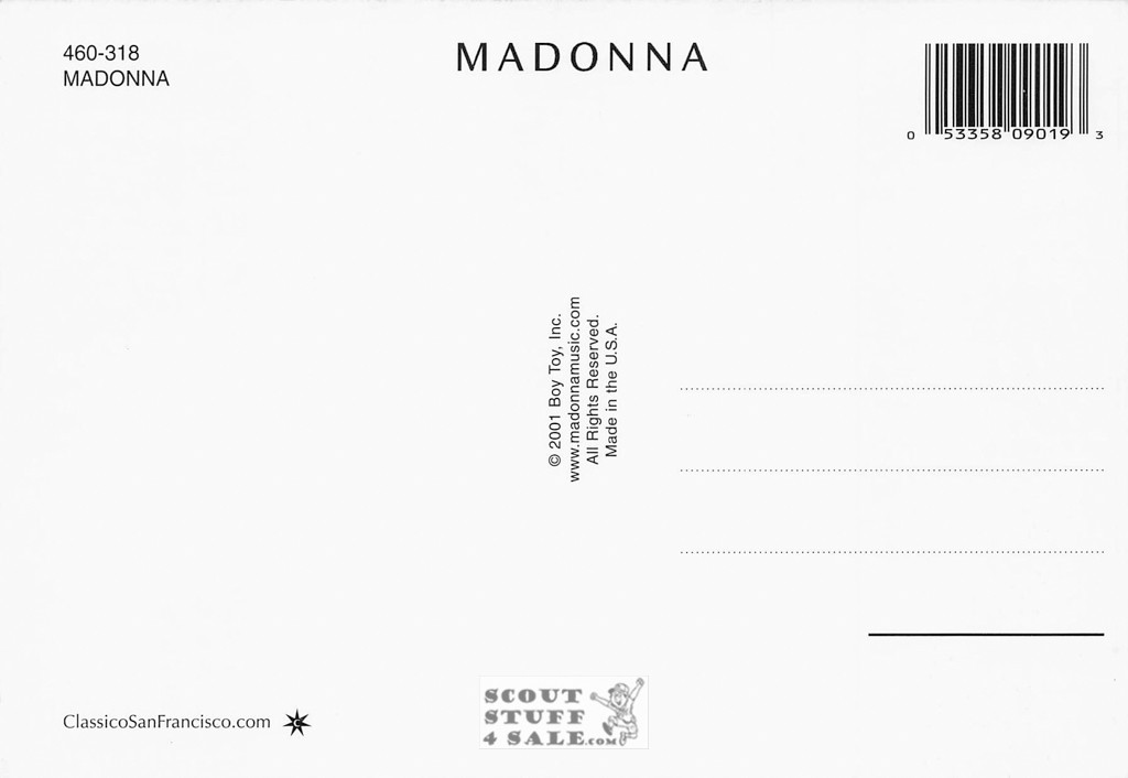 Madonna Postcard by Classico San Francisco #460-318