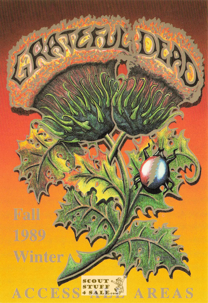 Grateful Dead 1989 Tour Postcard by Classico San Francisco #461-012
