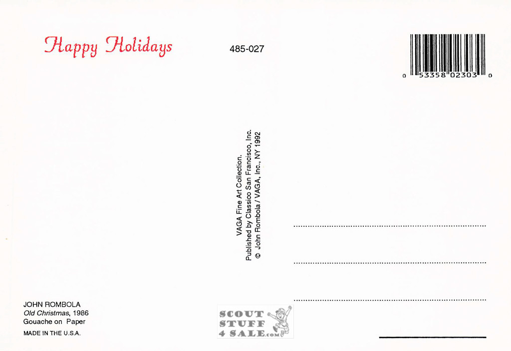 Chistmas / Seasons Greetings / Holiday Postcard, Classico San Francisco #485-027