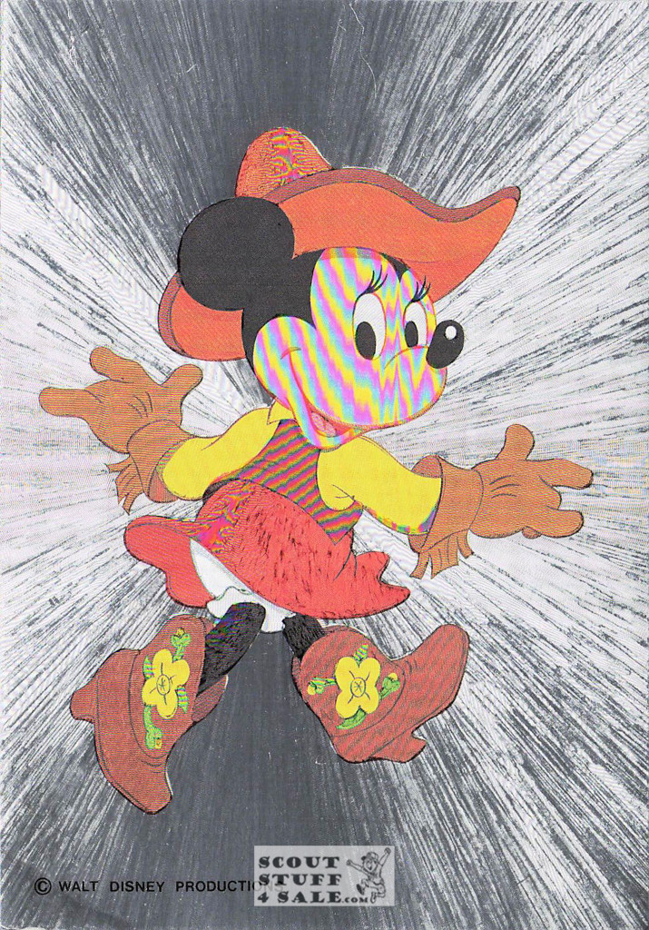 Minnie Mouse Disney Metallic Cartoon Postcard, Classico San Francisco #501-641