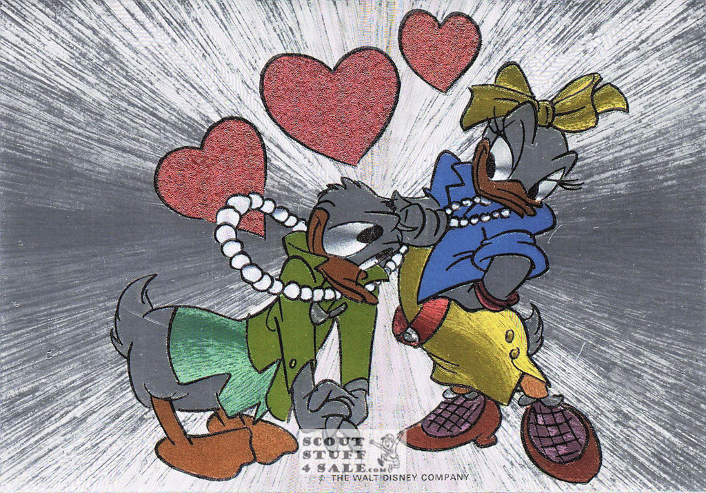 Donald Duck Disney Metallic Cartoon Postcard, Classico San Francisco #501-762