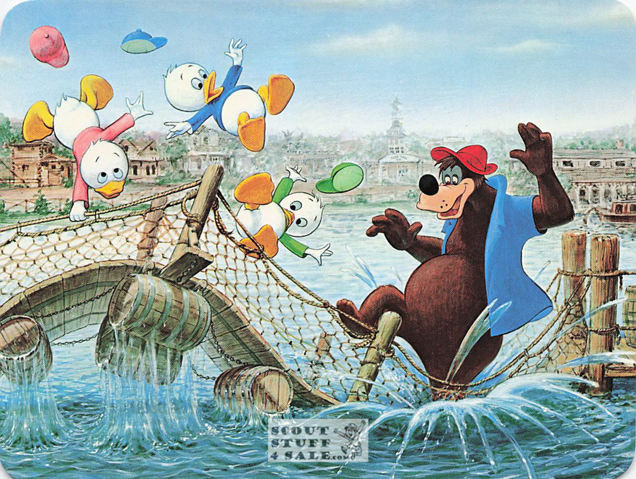 Brer Bear with Huey/Dewey/Louie Disneyland Postcard by Classico SF #511-007