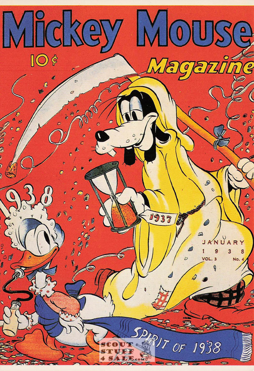 19s8 Mickey Mouse Magazine Cover Postcard by Classico San Francisco #511-032