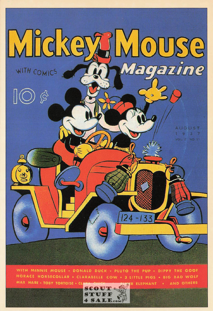 1937 Mickey Mouse Magazine Cover Postcard by Classico San Francisco #511-035