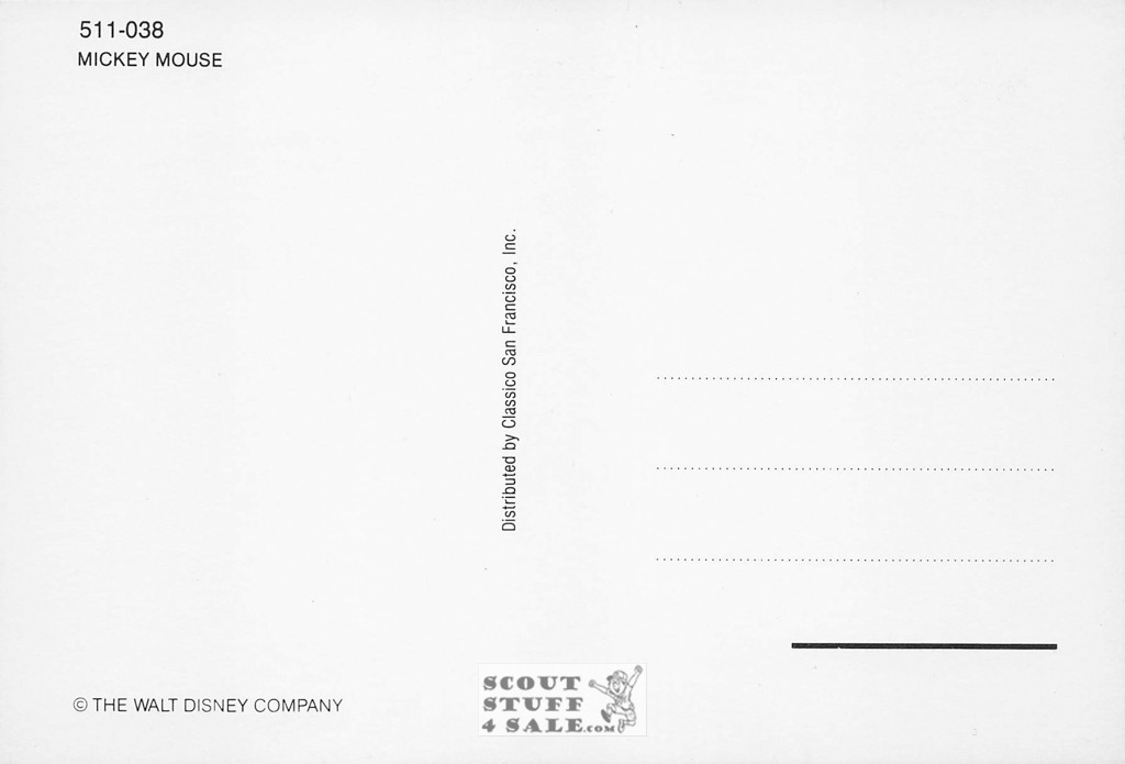 Mickey Mouse "The Meller Drammer" Disney Cartoon Postcard Classico #511-038