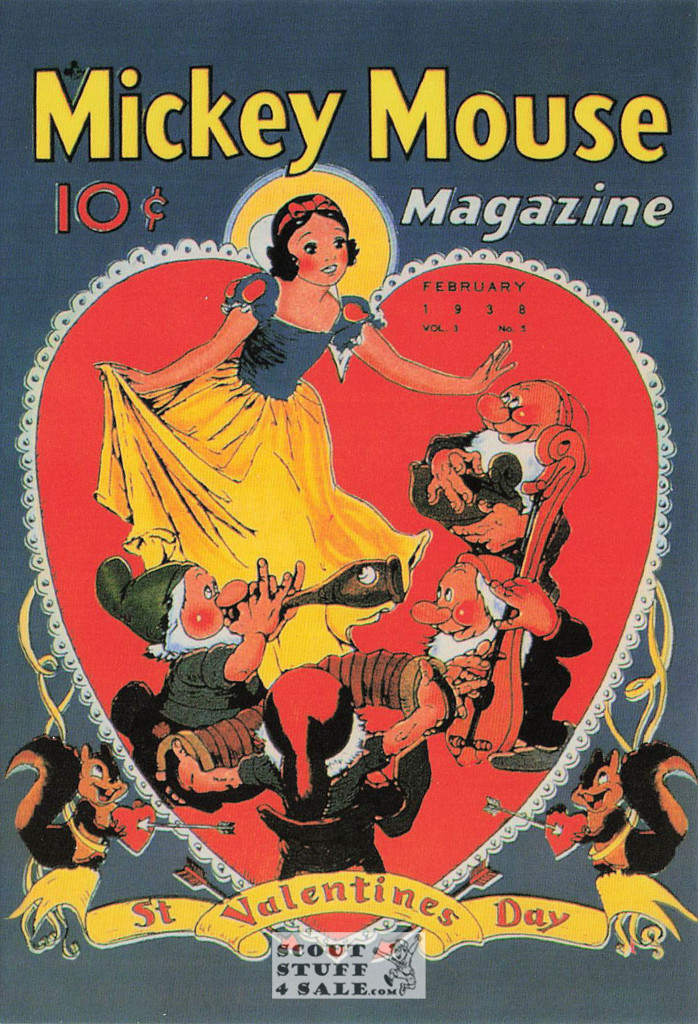 1938 Mickey Mouse Magazine Cover Postcard by Classico San Francisco #511-039