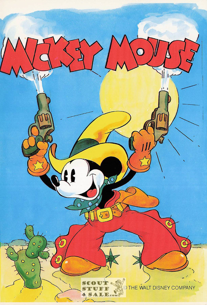 Mickey Mouse Cowboy Mickey Postcard by Classico San Francisco #511-043