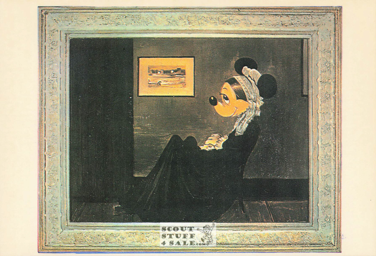 Minnie Mouse "Old Masters" Walt Disney Postcard Classico San Francisco #511-083