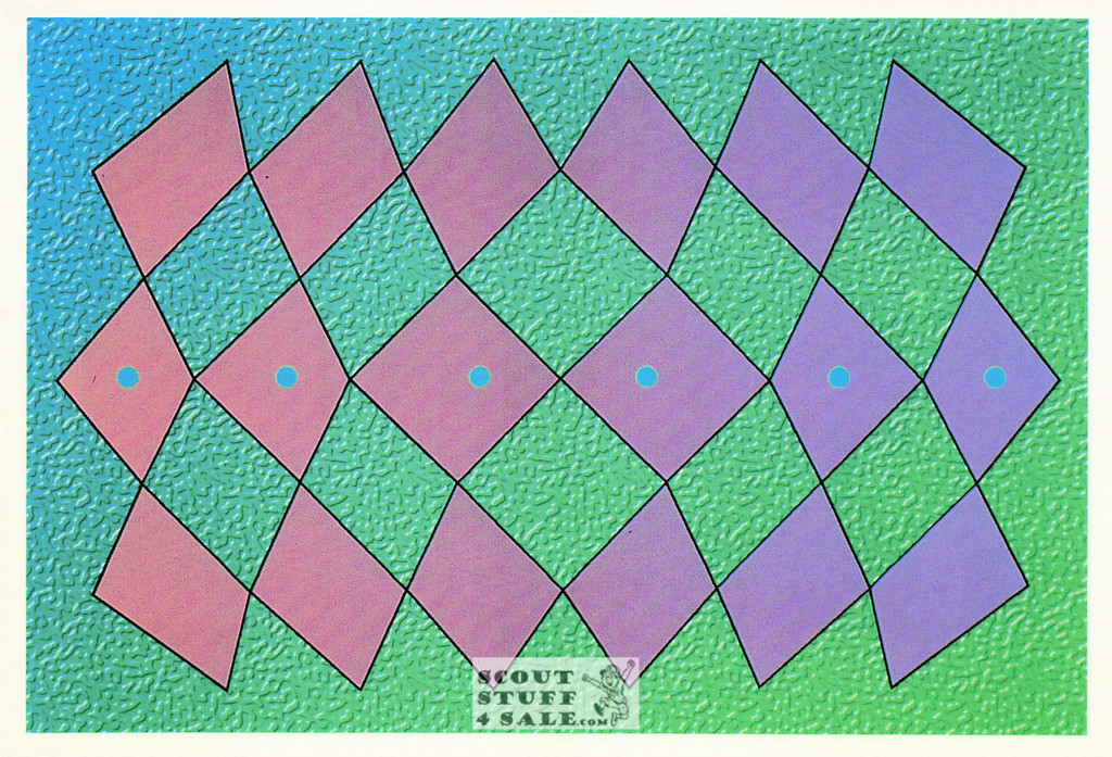Inverted Box - Magic Eye 3D Optical Illusion Postcard, Classico SF #512-017