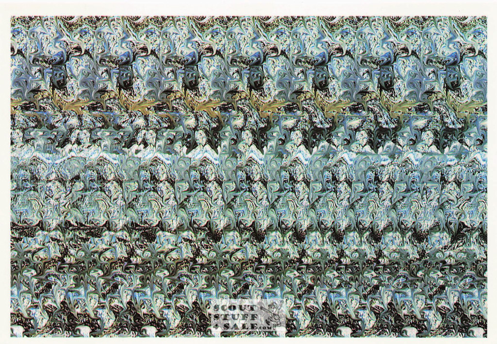 Hot Rod - Magic Eye 3D Optical Illusion Postcard, Classico San Francisco #512-044