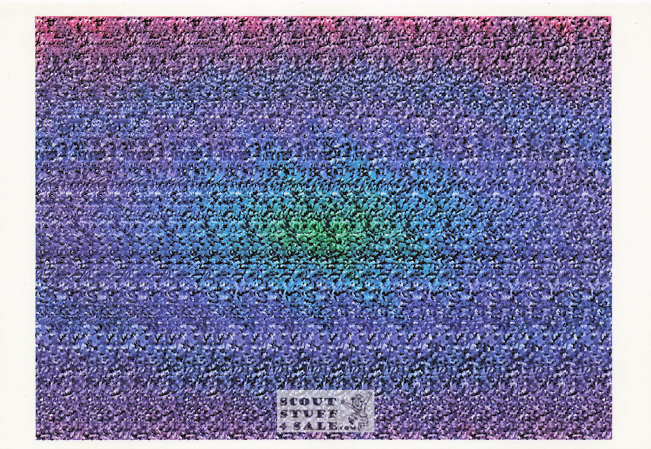 Silent Night - Magic Eye 3D Optical Illusion Postcard, Classico SF #512-084