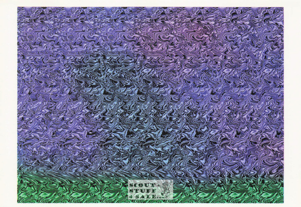 The Chain - Magic Eye 3D Optical Illusion Postcard, Classico SF #512-089