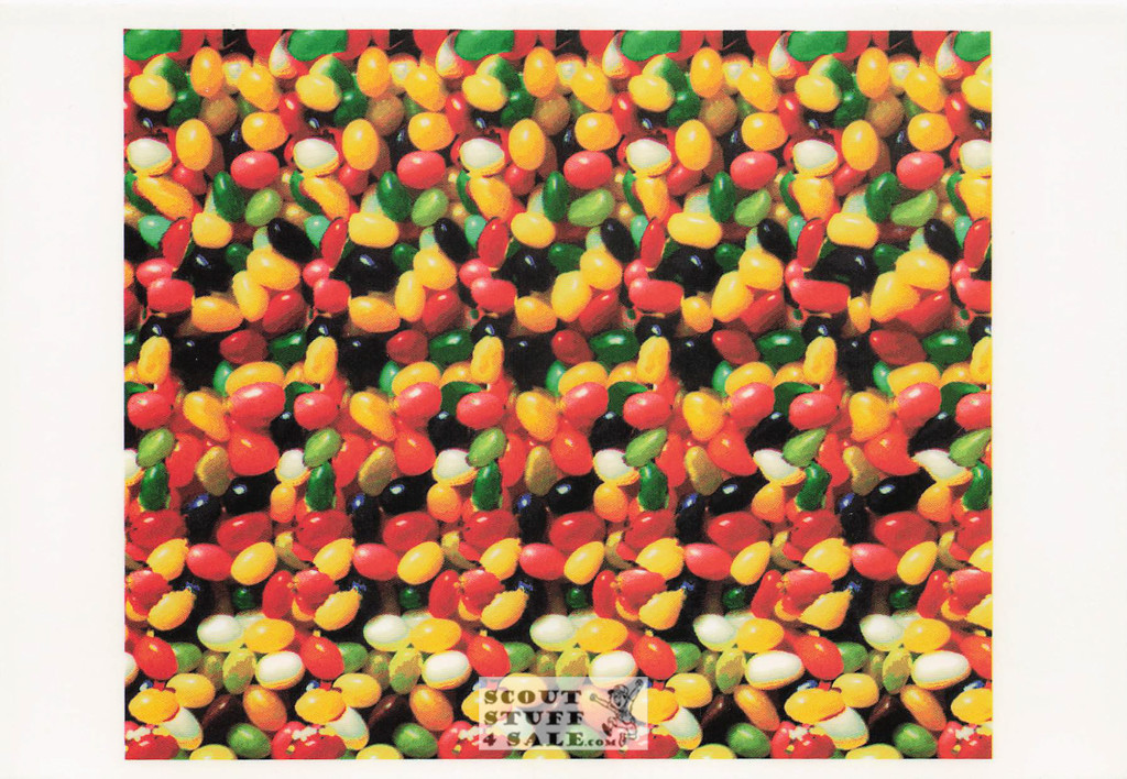Yum - Magic Eye 3D Optical Illusion Postcard, Classico San Francisco #512-190