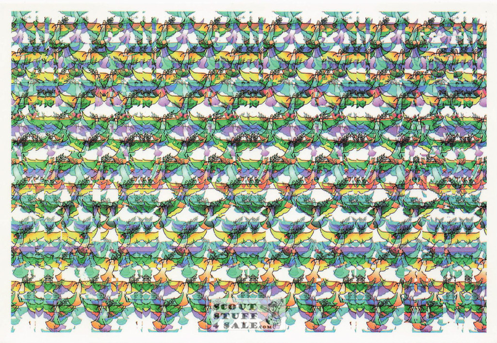 Peace - Magic Eye 3D Optical Illusion Postcard, Classico San Francisco #512-207
