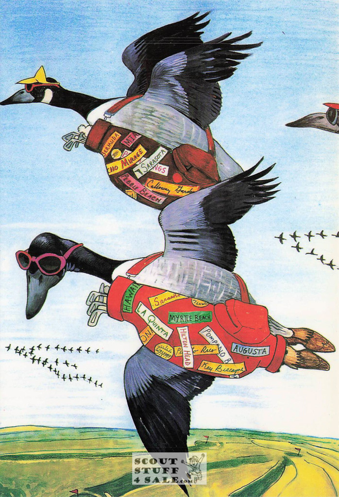 Golfing Birds Postcard. Golfing Bird Enterprises, Classico San Francisco #530-004