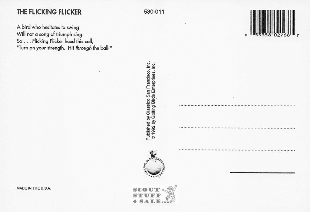 Golfing Birds Postcard. Golfing Bird Enterprises, Classico San Francisco #530-011