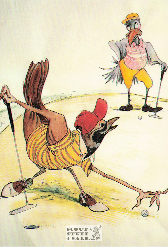 Golfing Birds Postcard. Golfing Bird Enterprises, Classico San Francisco #530-013
