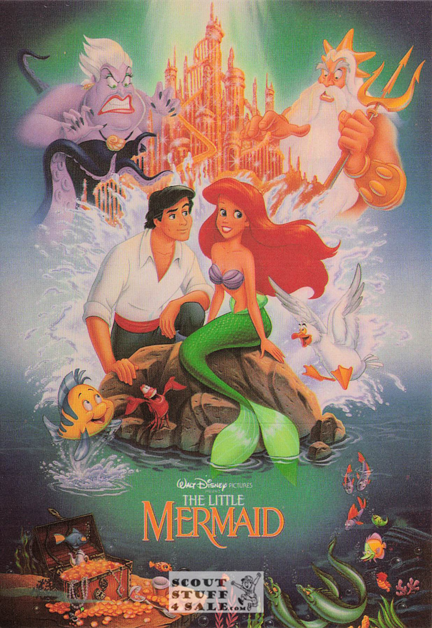 The Little Mermaid Postcard, Walt Disney Pictures, Classico San Francisco #535-009